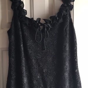 Windsor Black Mermaid Ruffle Prom Dress